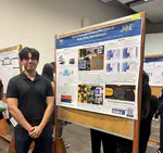 Juan presents his poster at the RISE/MARC symposium
